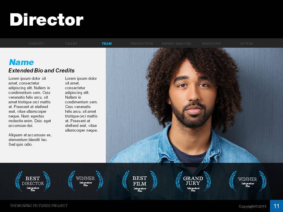 Feature Film Pitch Deck, Presentation Templates GraphicRiver